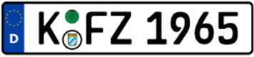 BKK | KFZ-Kennzeichen KFZ 1965